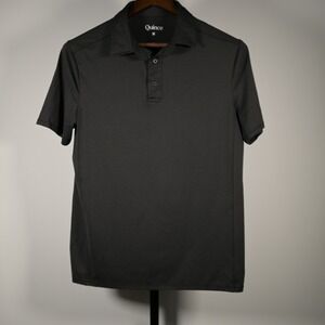 Quince Mens M Performance Polo Shirt Charcoal Gray‎ Recycled Stretch Golf Top